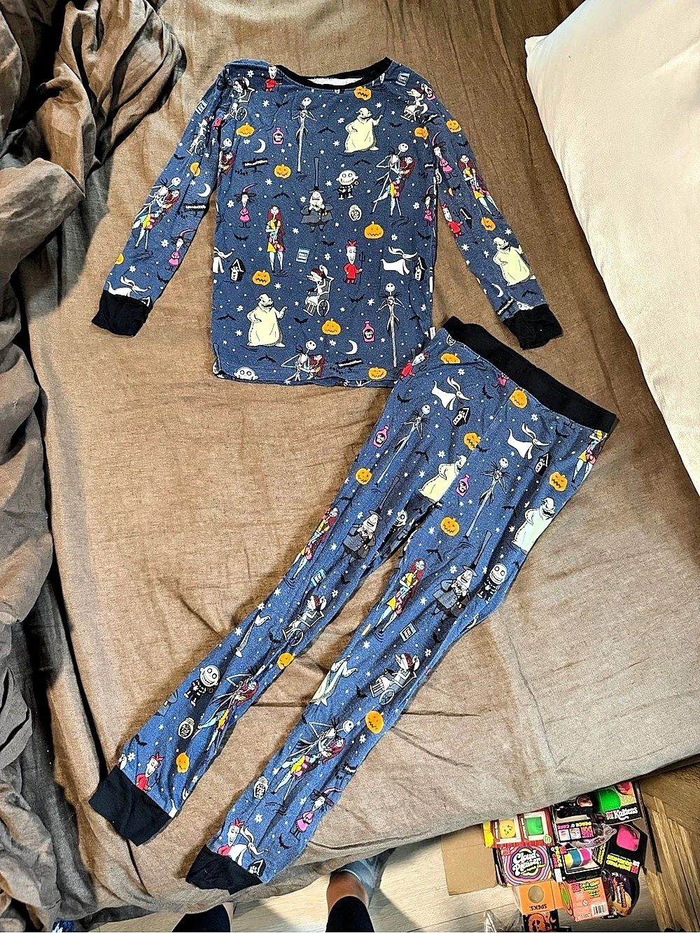 Disney Princess Girls/BoysPajama Set Blue Size 7/8 Like New